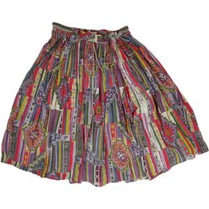Vintage Tribal Gauze Crinkle Skirt